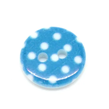 50Pcs 2 Skylė Dervos Blue Dot Siuvimo Mygtukai Vaikams Drabužių Scrapbooking Dekoratyvinis Botones Rankdarbių 