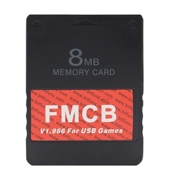 FMCB Free McBoot Kortelės V1.966 už PS2 PS1 Plug Žaisti Atminties Kortelė 8MB/16 MB/32MB/64MB Veikia Žaidimai iš USB Disko arba Kietajame Lašas Laivybos