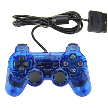 Dvigubos Vibracijos Gamepad Sony PS2 Laidinio Valdiklis Skirtas Sony Playstation 2 Konsolės Priedai