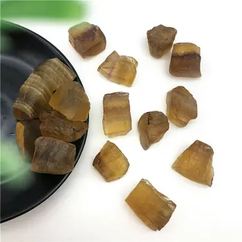 1PC Gamtos Geltonos spalvos Fluorito Raw Grubus Kristalų Mineralinių Akmenų Pavyzdys Gydymo Dekoro Natūralių Akmenų ir Mineralų