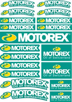 Motorex Lipdukai Lape Rėmėjas Grafika, Lipdukų Rinkinys, Logotipu, Lipni 19 Vnt