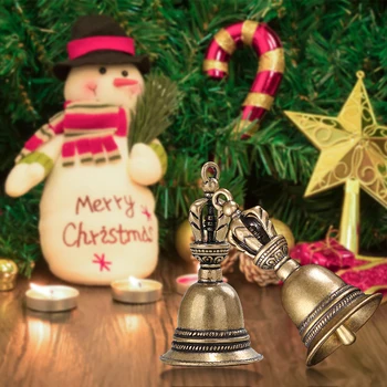 Žalvarinis Varpas Rankdarbių Klavišą Mygtuką Vėjo Bell Tibeto Bell Santa Claus Jingle Bells Dovana Cristmas Namų Puošybai Pakabukas