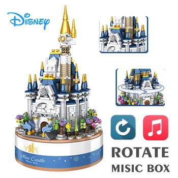 Naujas Disney Pilis Music Box Modelio Techninės Kūrybos Blokai Miestas Plytų Žaislai Vaikams Berniukams, Dovanos Vaikui