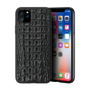 Prabangus Fhx-ml50 natūralios Krokodilo odos, telefono dėklas skirtas Apple iPhone 7 8 Plus XS 12 11 Pro 12Pro MAX XR XS max atveju