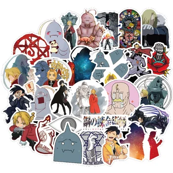 10/50PCS Fullmetal Alchemist Anime Grafiti Lipdukai Motociklų, Kelionės Bagažo Gitara Riedlentė Klasikinis Vaikas Žaislas, Lipdukas, Decal