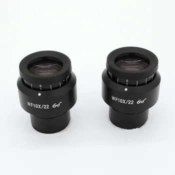 Okuliaras 10X/22 mm Aukščio Dioptrijomis Stereo Mikroskopas Aukštos Eyepoint Okuliaro Sąsaja su 30mm Kryžiaus Masto