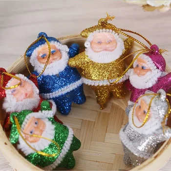 Naujas 6PCs Sumaišyti Kalėdų Senelio Lėlės Pentants Mini Kalėdų Eglučių Papuošalai Namuose Naujųjų Metų Dovanos