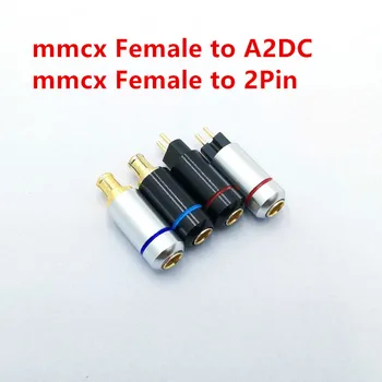 2 vnt mmcx moteris A2DC/ 0.78 mm 2Pin užsakymą universalus pin Lizdas mmcx kabelio adapteris