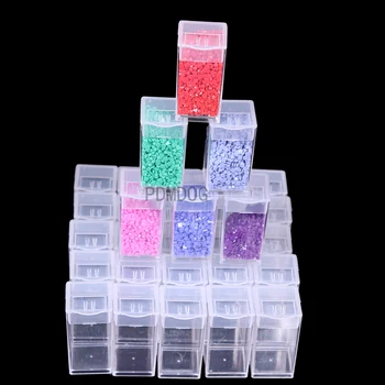 Nauja 54 Kvadratinių Buteliai Diamond Tapybos Kryželiu Aksesuarų, Įrankių Dėžė Konteineris Diamond Saugojimo Krepšys Atveju, Mozaika, Siuvinėjimas
