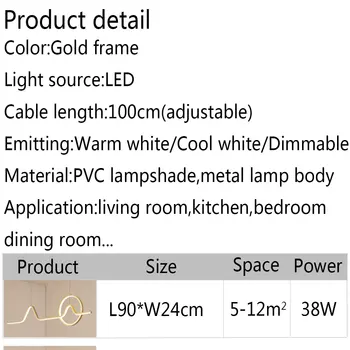 Šviestuvai Modernios Led Pakabukas Šviesos Gyvenamasis kambarys, Valgomasis kambarys, Virtuvė, Miegamasis Patalpų Kabo Pakabukas Lempa Metalo Apšvietimo Lemputė