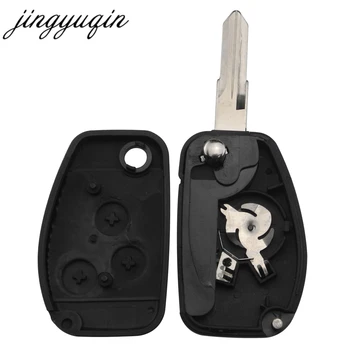Jingyuqin 3 Mygtukai Modifikuotų Apversti raktas Fob Atveju Renault Kangoo Clio 