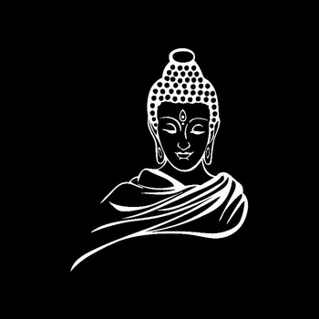 Budos Statula Budistų Meditacijos Lipdukai Automobilio Langų Apdailos Asmeninį Vandeniui PVC Lipdukai Padengti Įbrėžimams atsparus Vandeniui