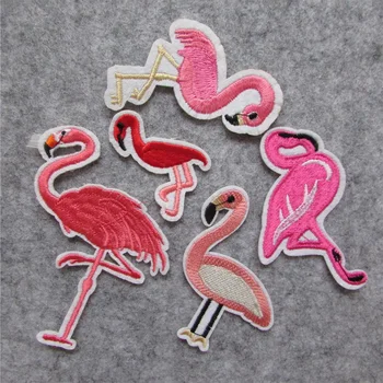 Mada karšto pardavimo flamingo Išsiuvinėti Geležies Lopai Drabužių PASIDARYK pats Motyvas Juostelės Drabužių, Lipdukų Užsakymą C855-C5398