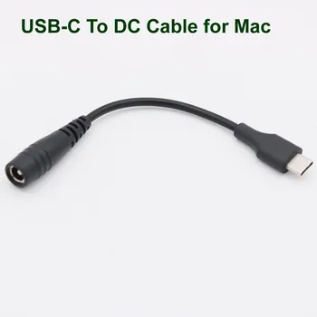 1pc USB 3.1 C Tipo USB-C, Vyrų DC 5.5 mm x 2.1 mm Maitinimo Lizdas Pratęsimo Mokestis, Kabelio 15 cm